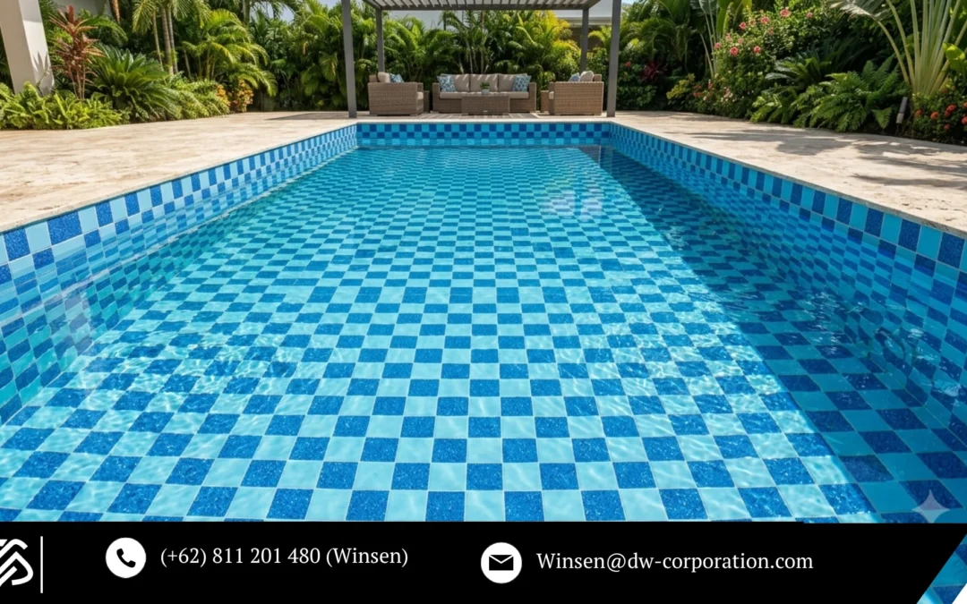 Luxury Blue Win and Blue Will Bali Glaze Lavastone for Modern Swimming Pools