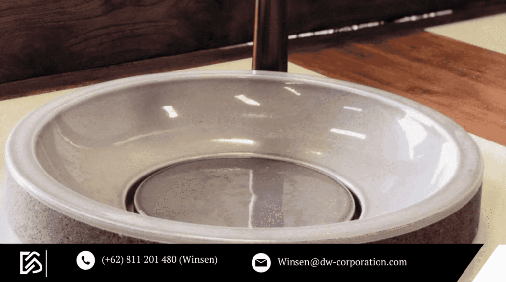 bali glazed lavastone wash basin
