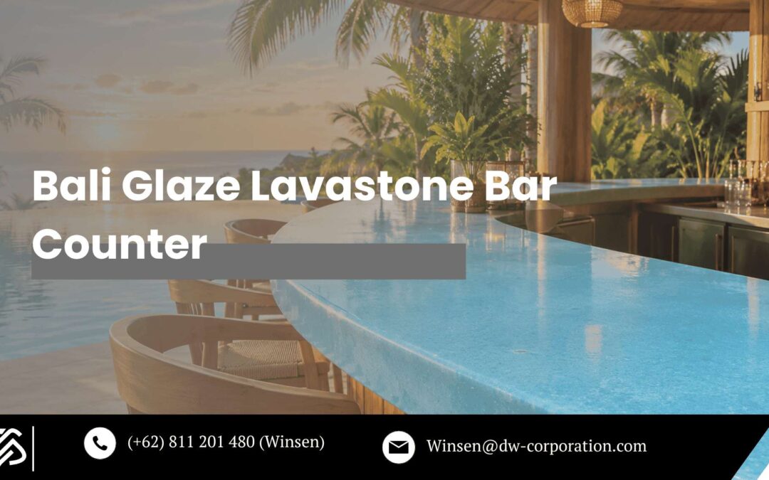 Glazed Lavastone Bar Counter: A Bar Top Built for Heat, Weather, and Attention